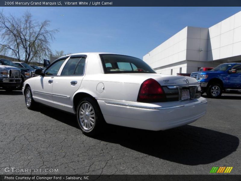 Vibrant White / Light Camel 2006 Mercury Grand Marquis LS