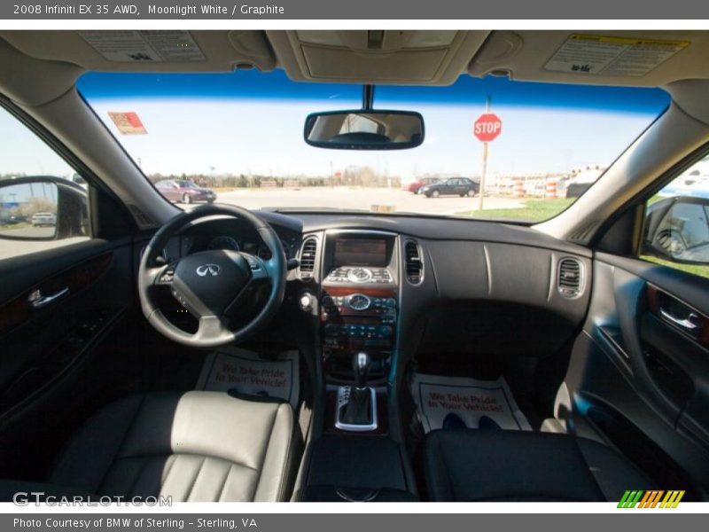 Moonlight White / Graphite 2008 Infiniti EX 35 AWD