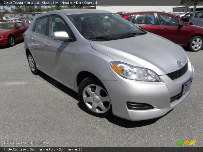 Classic Silver Metallic / Dark Charcoal 2010 Toyota Matrix 1.8