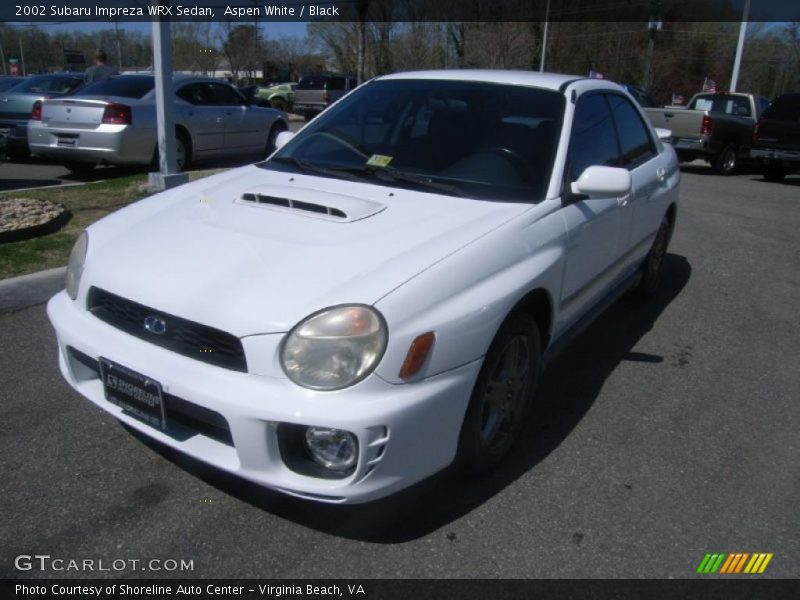 Aspen White / Black 2002 Subaru Impreza WRX Sedan