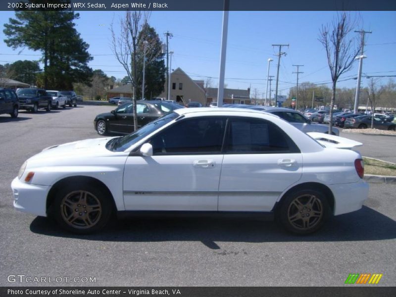 Aspen White / Black 2002 Subaru Impreza WRX Sedan