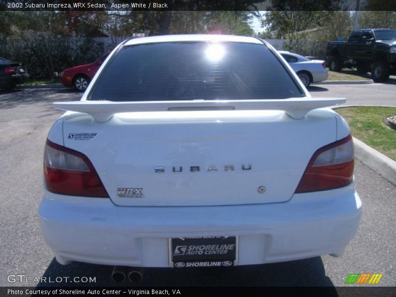 Aspen White / Black 2002 Subaru Impreza WRX Sedan