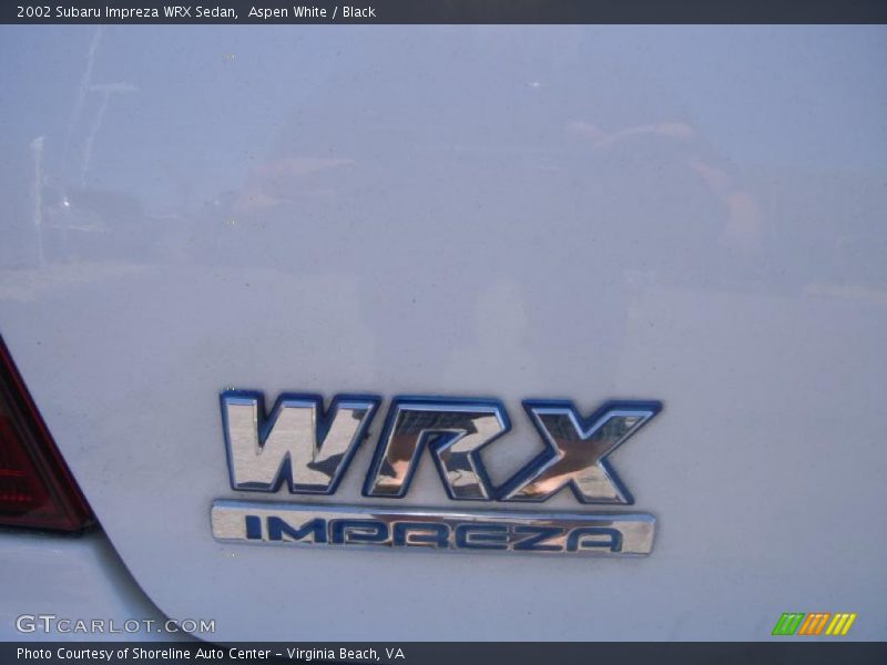 Aspen White / Black 2002 Subaru Impreza WRX Sedan