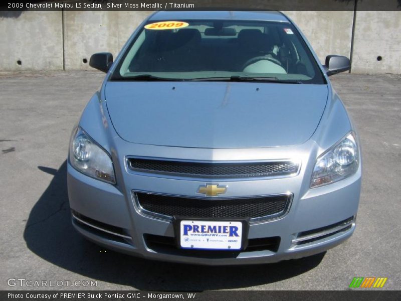 Silver Moss Metallic / Titanium 2009 Chevrolet Malibu LS Sedan