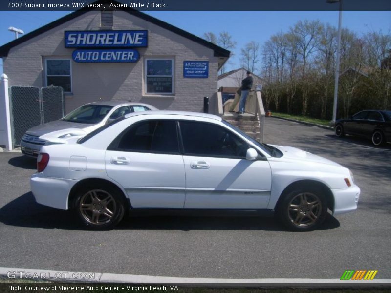 Aspen White / Black 2002 Subaru Impreza WRX Sedan