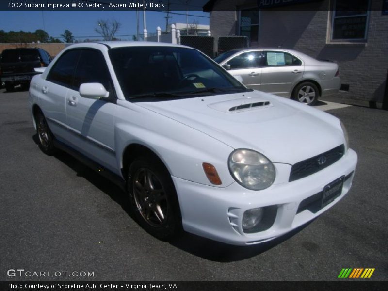 Aspen White / Black 2002 Subaru Impreza WRX Sedan