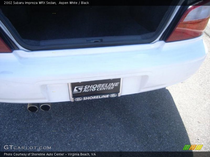 Aspen White / Black 2002 Subaru Impreza WRX Sedan