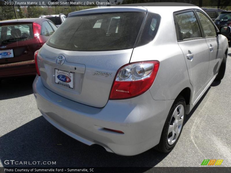 Classic Silver Metallic / Dark Charcoal 2010 Toyota Matrix 1.8