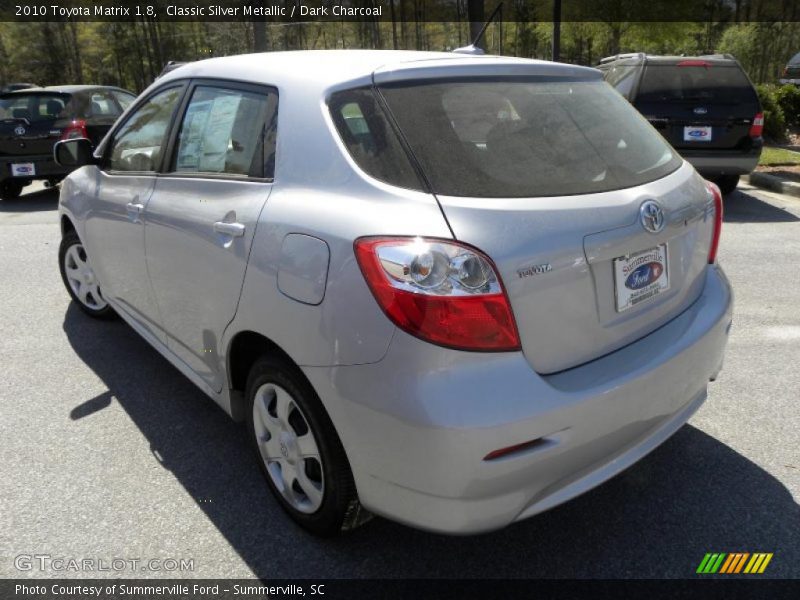 Classic Silver Metallic / Dark Charcoal 2010 Toyota Matrix 1.8