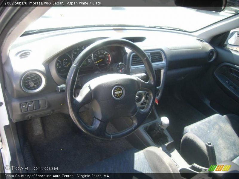 Aspen White / Black 2002 Subaru Impreza WRX Sedan