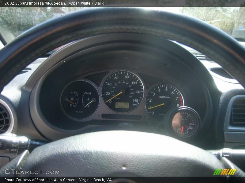 Aspen White / Black 2002 Subaru Impreza WRX Sedan