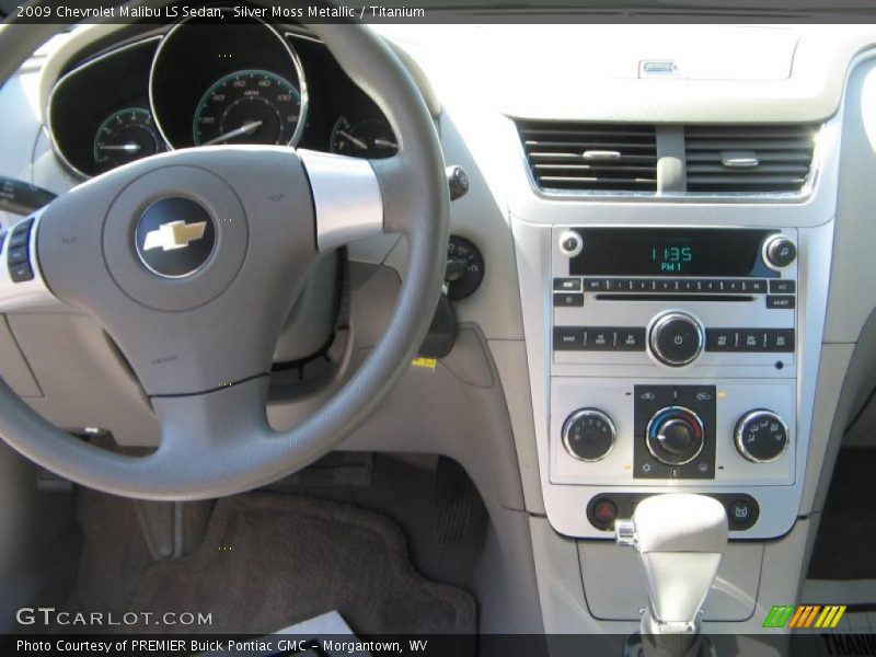 Silver Moss Metallic / Titanium 2009 Chevrolet Malibu LS Sedan