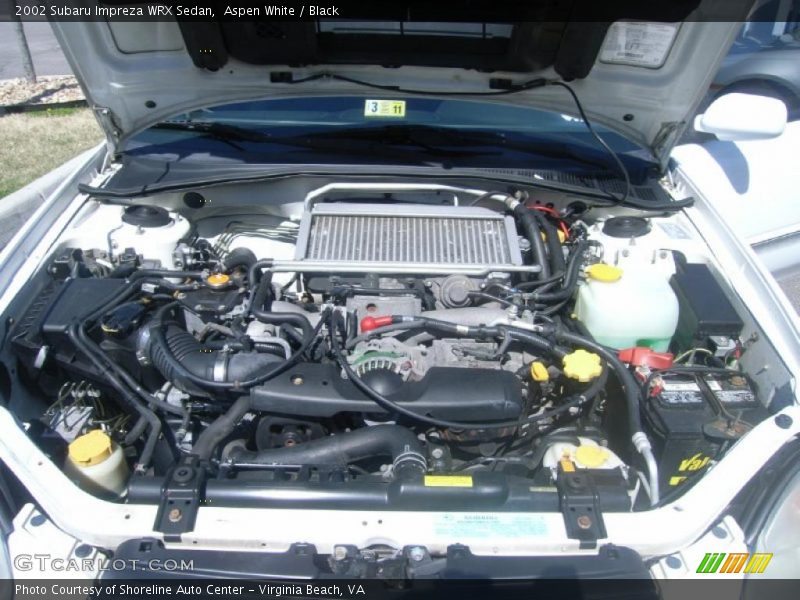 Aspen White / Black 2002 Subaru Impreza WRX Sedan