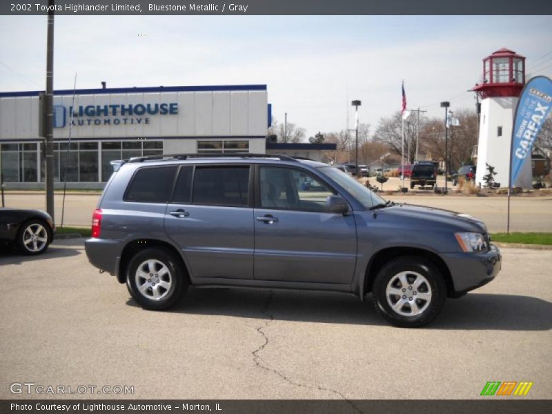 Bluestone Metallic / Gray 2002 Toyota Highlander Limited