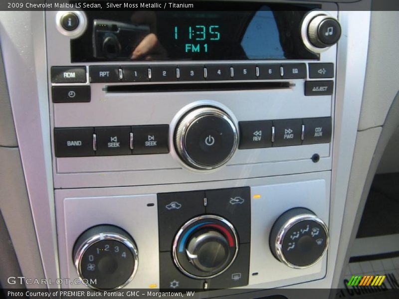 Silver Moss Metallic / Titanium 2009 Chevrolet Malibu LS Sedan
