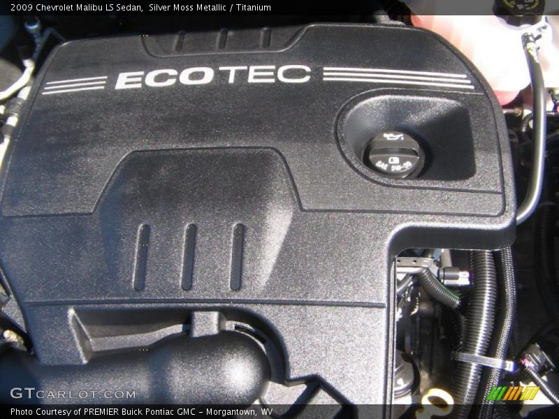 Silver Moss Metallic / Titanium 2009 Chevrolet Malibu LS Sedan