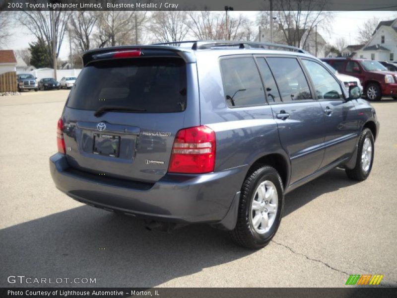 Bluestone Metallic / Gray 2002 Toyota Highlander Limited