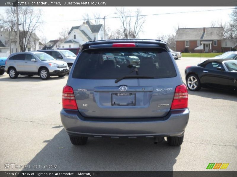 Bluestone Metallic / Gray 2002 Toyota Highlander Limited