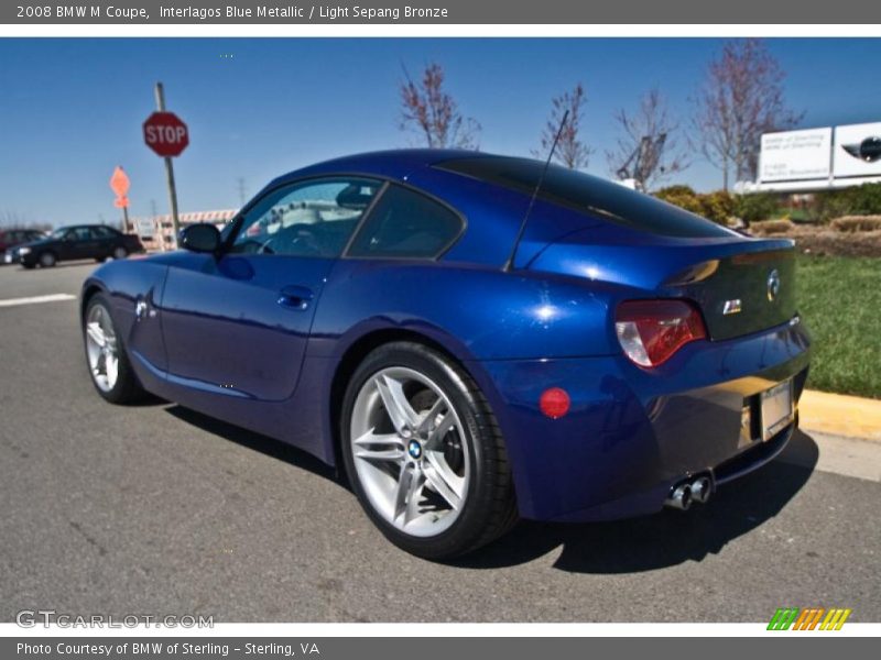 Interlagos Blue Metallic / Light Sepang Bronze 2008 BMW M Coupe