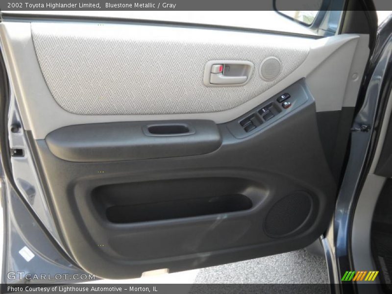 Bluestone Metallic / Gray 2002 Toyota Highlander Limited