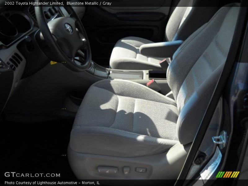 Bluestone Metallic / Gray 2002 Toyota Highlander Limited