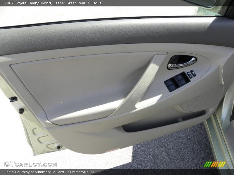 Jasper Green Pearl / Bisque 2007 Toyota Camry Hybrid