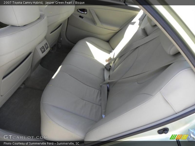 Jasper Green Pearl / Bisque 2007 Toyota Camry Hybrid