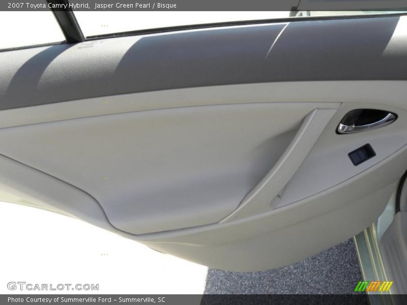Jasper Green Pearl / Bisque 2007 Toyota Camry Hybrid