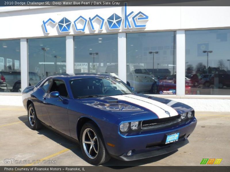 Deep Water Blue Pearl / Dark Slate Gray 2010 Dodge Challenger SE