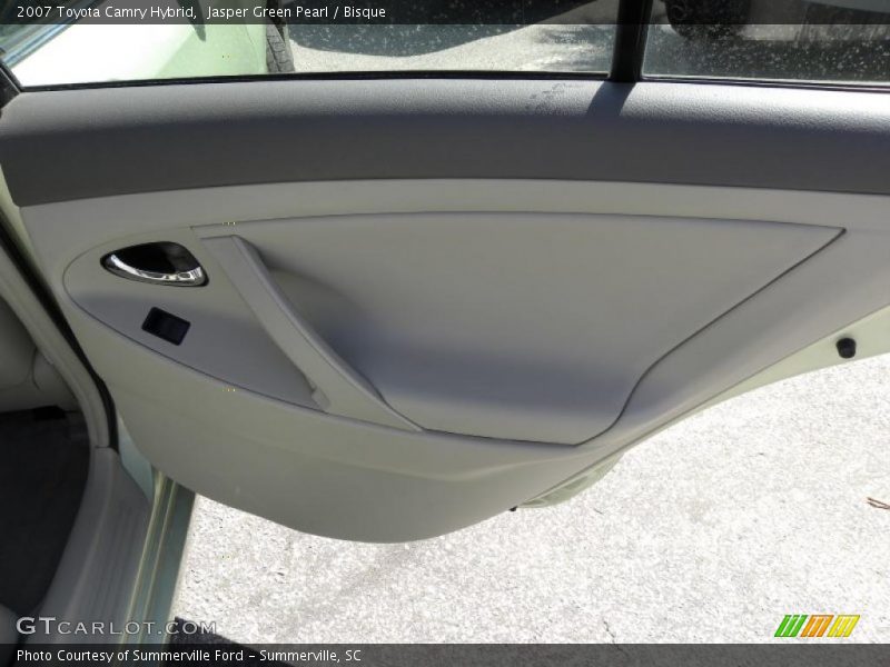 Jasper Green Pearl / Bisque 2007 Toyota Camry Hybrid