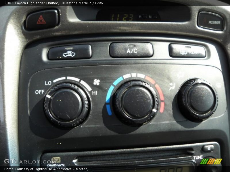 Bluestone Metallic / Gray 2002 Toyota Highlander Limited