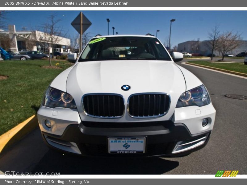 Alpine White / Sand Beige Nevada Leather 2009 BMW X5 xDrive30i
