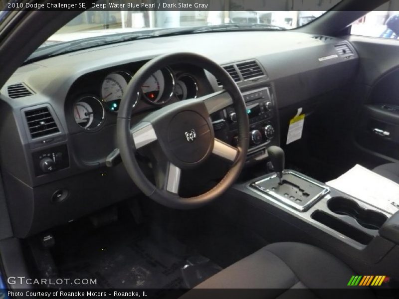 Deep Water Blue Pearl / Dark Slate Gray 2010 Dodge Challenger SE