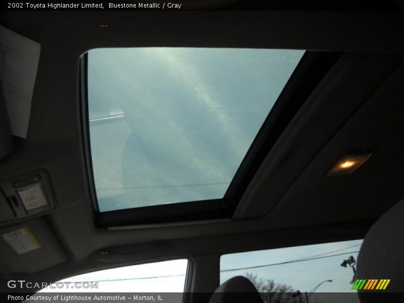 Bluestone Metallic / Gray 2002 Toyota Highlander Limited