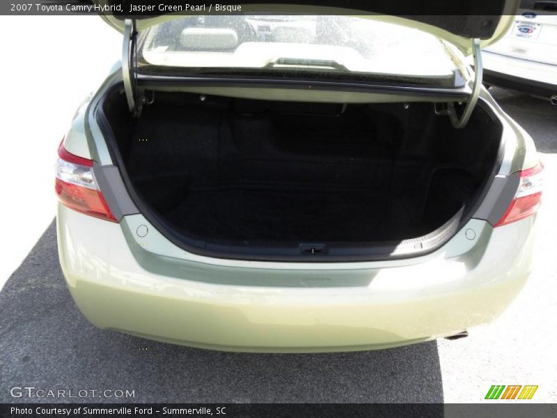 Jasper Green Pearl / Bisque 2007 Toyota Camry Hybrid
