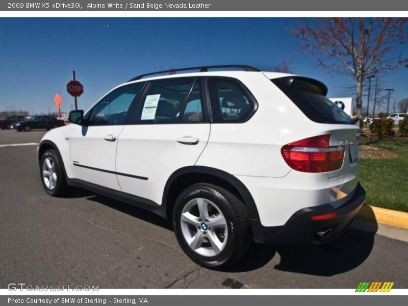 Alpine White / Sand Beige Nevada Leather 2009 BMW X5 xDrive30i