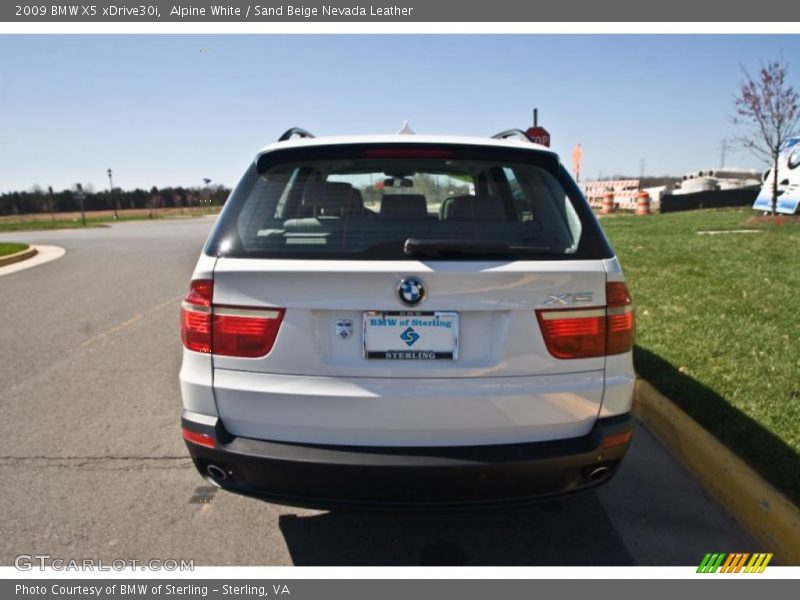 Alpine White / Sand Beige Nevada Leather 2009 BMW X5 xDrive30i