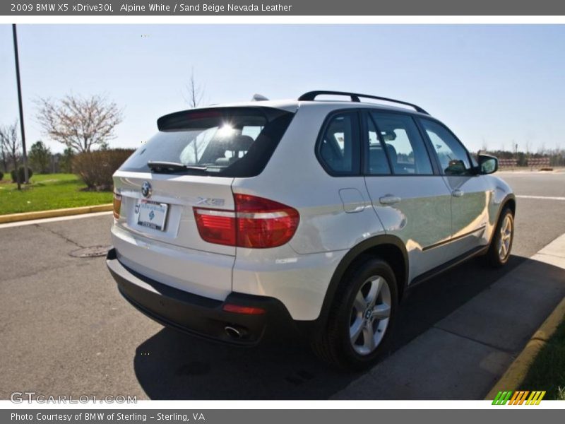 Alpine White / Sand Beige Nevada Leather 2009 BMW X5 xDrive30i