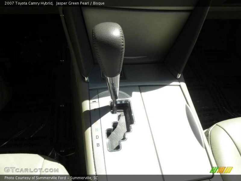 Jasper Green Pearl / Bisque 2007 Toyota Camry Hybrid