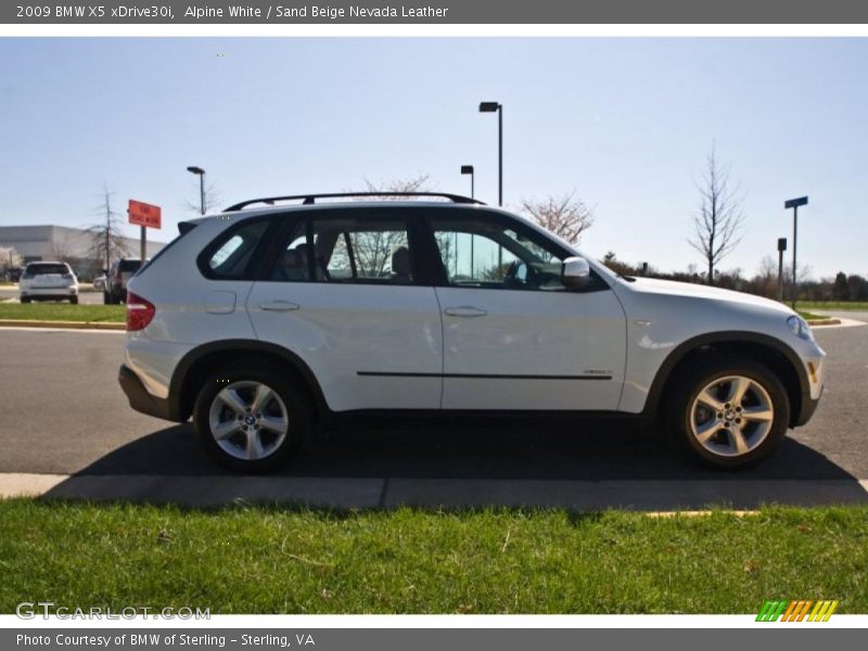 Alpine White / Sand Beige Nevada Leather 2009 BMW X5 xDrive30i
