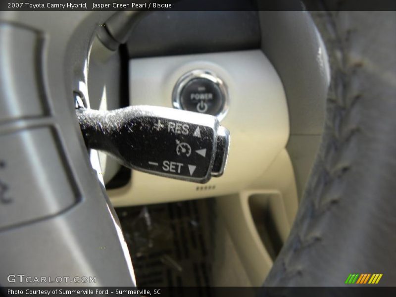 Jasper Green Pearl / Bisque 2007 Toyota Camry Hybrid