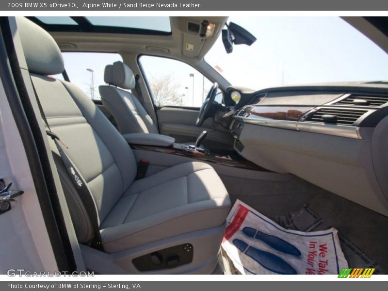 Alpine White / Sand Beige Nevada Leather 2009 BMW X5 xDrive30i