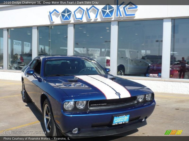 Deep Water Blue Pearl / Dark Slate Gray 2010 Dodge Challenger SE