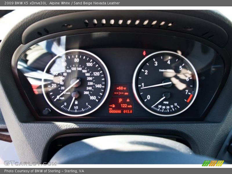 Alpine White / Sand Beige Nevada Leather 2009 BMW X5 xDrive30i