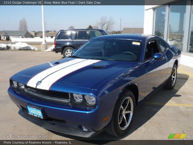 Deep Water Blue Pearl / Dark Slate Gray 2010 Dodge Challenger SE