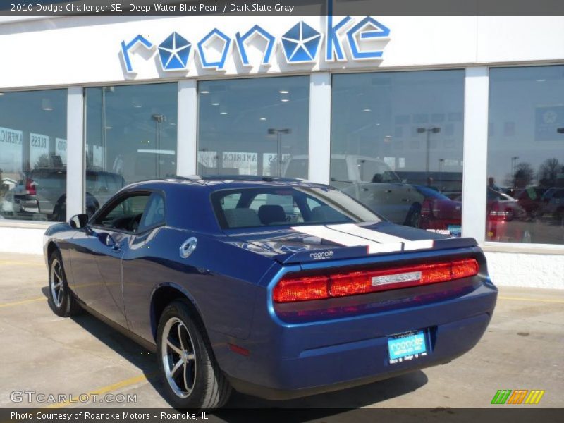 Deep Water Blue Pearl / Dark Slate Gray 2010 Dodge Challenger SE