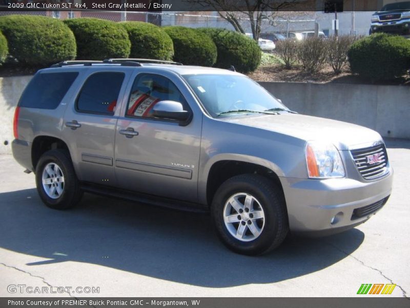 Steel Gray Metallic / Ebony 2009 GMC Yukon SLT 4x4