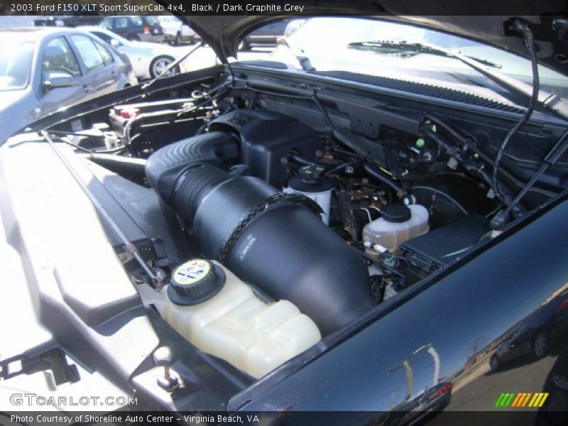 Black / Dark Graphite Grey 2003 Ford F150 XLT Sport SuperCab 4x4
