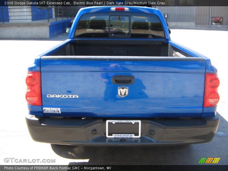 Electric Blue Pearl / Dark Slate Gray/Medium Slate Gray 2008 Dodge Dakota SXT Extended Cab