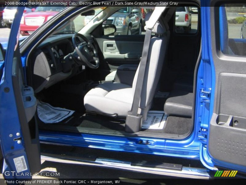 Electric Blue Pearl / Dark Slate Gray/Medium Slate Gray 2008 Dodge Dakota SXT Extended Cab